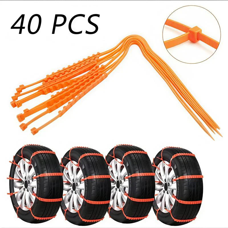 2025 Winter Hot Sale🔥Universal Reusable Anti-skid Polyethylene Tire Chains