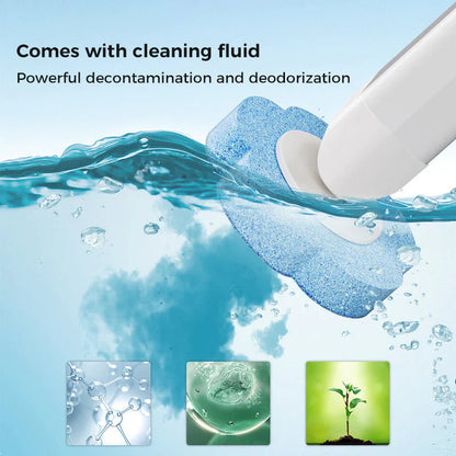 Disposable Toilet Brush Set -with Built-In Cleaner & 60Refills
