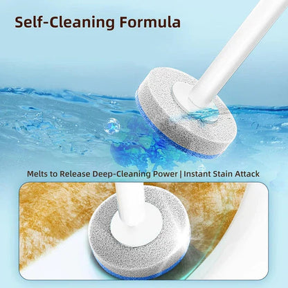 Disposable Toilet Brush Set -with Built-In Cleaner & 60Refills