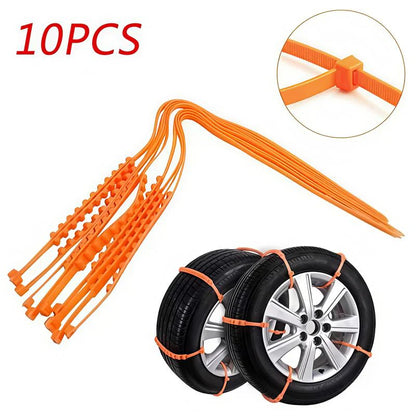 2025 Winter Hot Sale🔥Universal Reusable Anti-skid Polyethylene Tire Chains