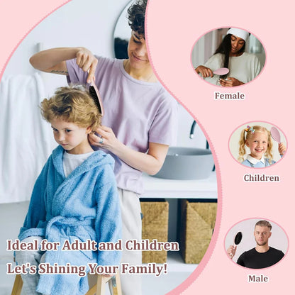 70% OFF Tonight Only ✨ Smoother, Stronger, Shinier Hair - Boar Bristle Brush with Nylon Bristles and Microsphere Massaging Tips