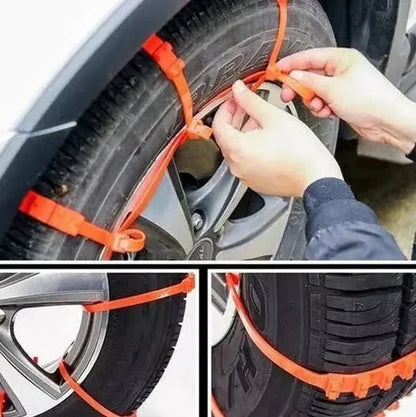 2025 Winter Hot Sale🔥Universal Reusable Anti-skid Polyethylene Tire Chains