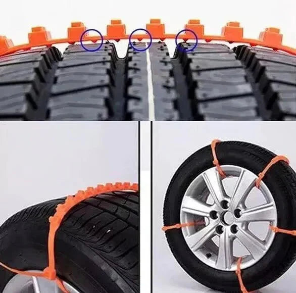 2025 Winter Hot Sale🔥Universal Reusable Anti-skid Polyethylene Tire Chains