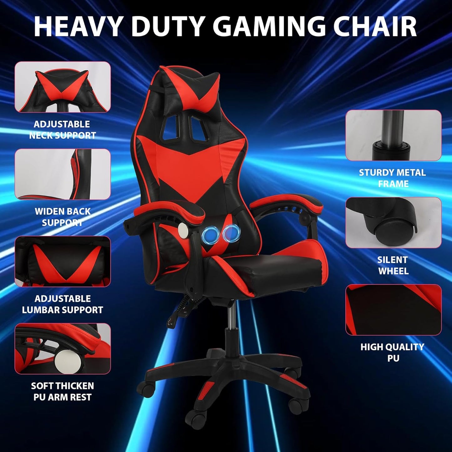 ✨LED Reclining Gaming Chair✨