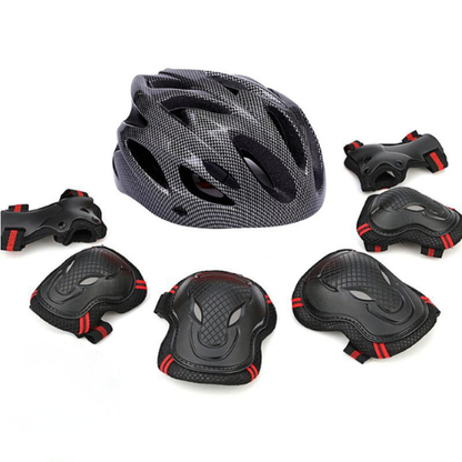 Children's protective gear, roller skating protective gear set, ice skateboard, balance bike anti-fall equipment, knee pads, hand pads, elbow pads, helmet