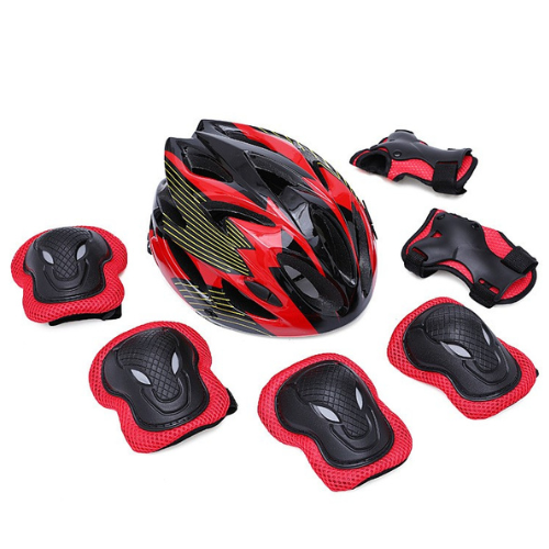 Children's protective gear, roller skating protective gear set, ice skateboard, balance bike anti-fall equipment, knee pads, hand pads, elbow pads, helmet
