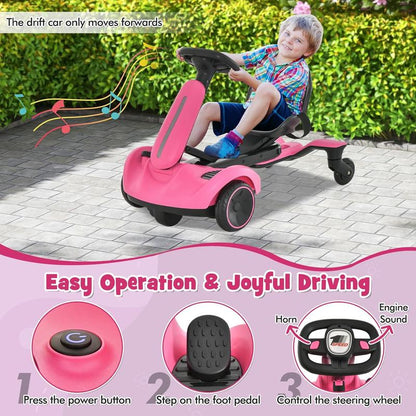 Electric Go-Kart for Kids, 360° Rotation