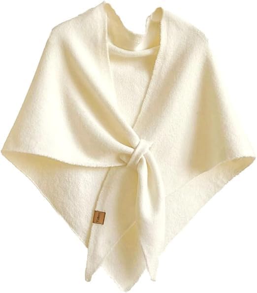 2026 Nya Damsjal, Stickade Sjalar och Omlottkofta Cape Wool 