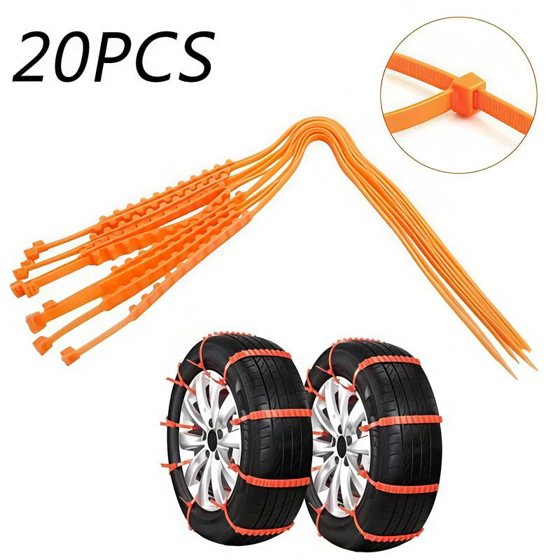 2025 Winter Hot Sale🔥Universal Reusable Anti-skid Polyethylene Tire Chains